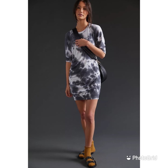 Anthropologie, Sundry, Ruched Tie-Dye Mini Dress - NWT - Picture 1 of 8